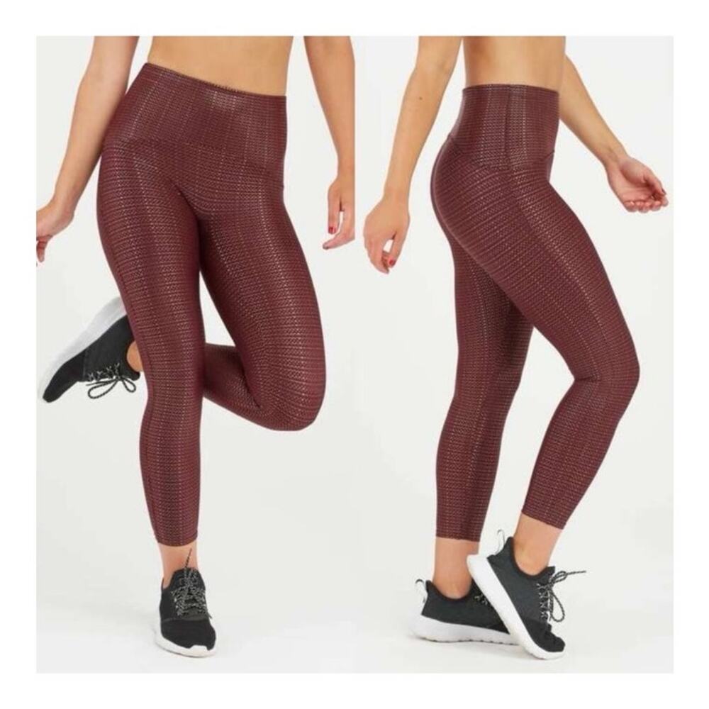 Spanx | NWT Size S Sara Blakely Leggings Metallic Mist 1wine Rose Gold